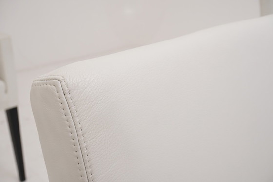 Image 1 of Wittmann Berlin Stühle 4 Stk. Leder weiss Stuhl Esszimmerstühle