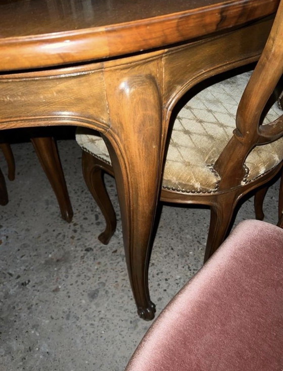 Image 1 of Chippendale eettafel con 6 pisos 