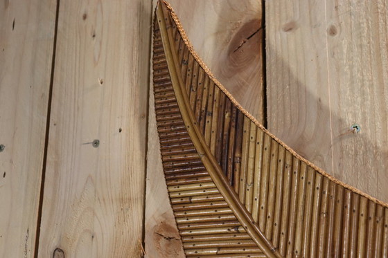 Image 1 of Rattan mirror by Vivaï del Sud, 1970