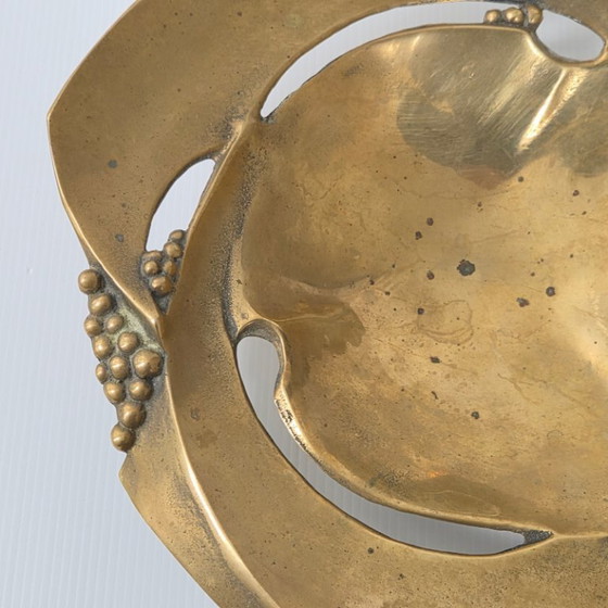 Image 1 of MAGNIFICENT VINTAGE FRUIT BOWL 1970S IN SOLID GILT BRONZE