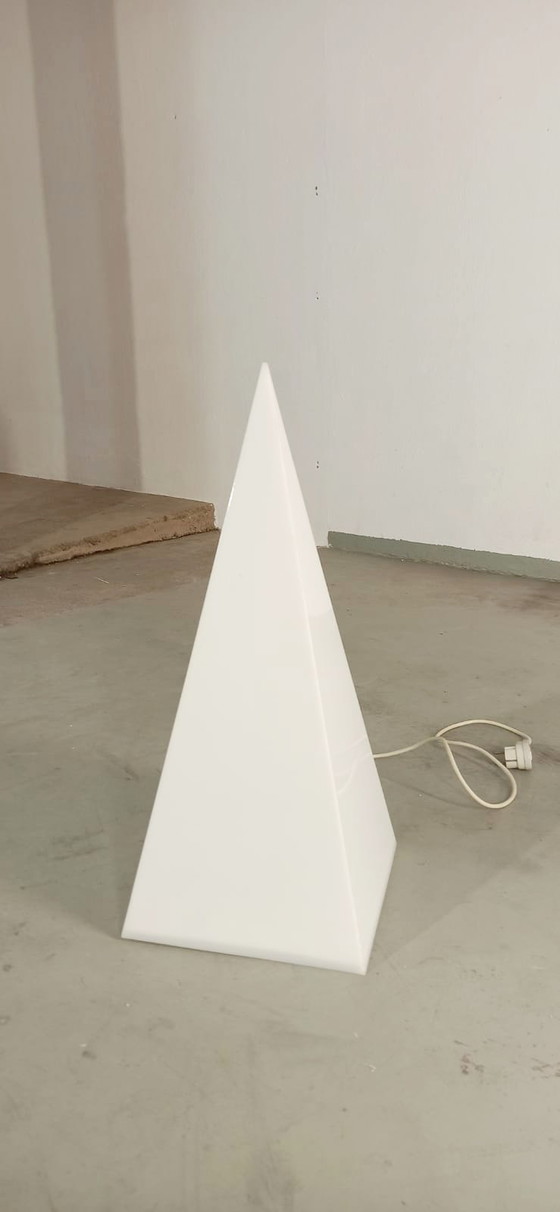 Image 1 of Vintage pyramid shaped floor lamp 