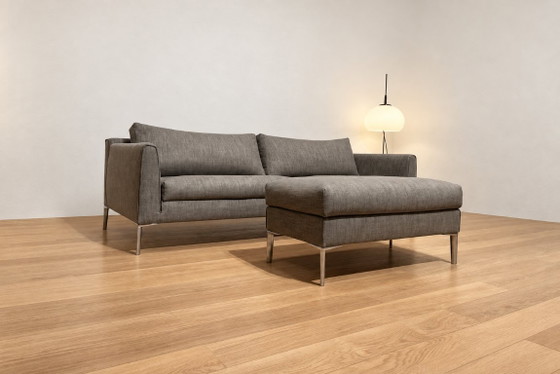 NOUVEAU Design on Stock Heelz Canapé 3 places + Pouf + GARANTIE, Canapés 3 places, Autre, Métal, Gris, Modern (photo 3 sur 9)