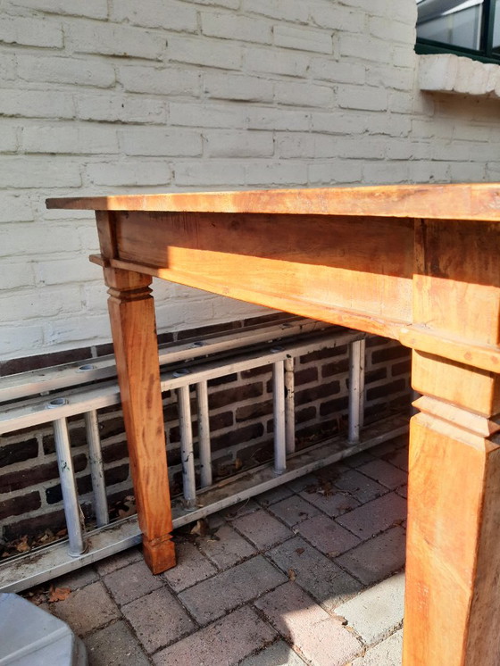 Image 1 of Antique Walnut Farmhouse Dining Table