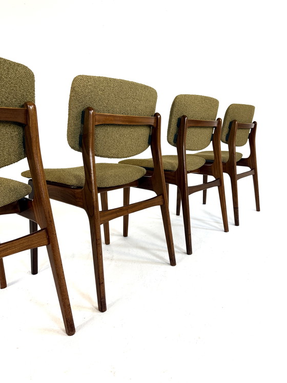 Image 1 of 4 chaises de salle à manger danoises restaurées des années 60