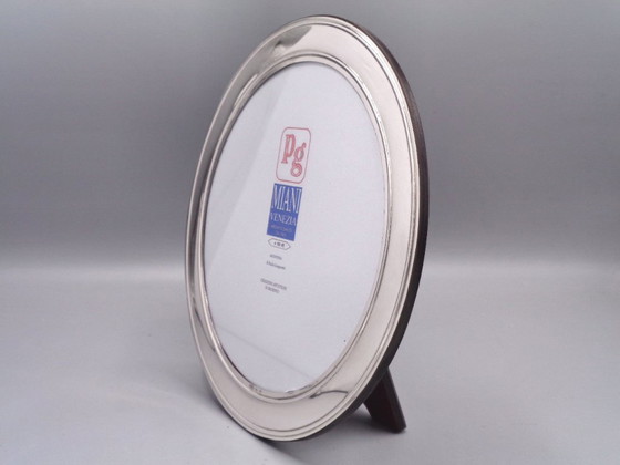 Image 1 of 925er Silberrahmen, 17x17 cm, rund