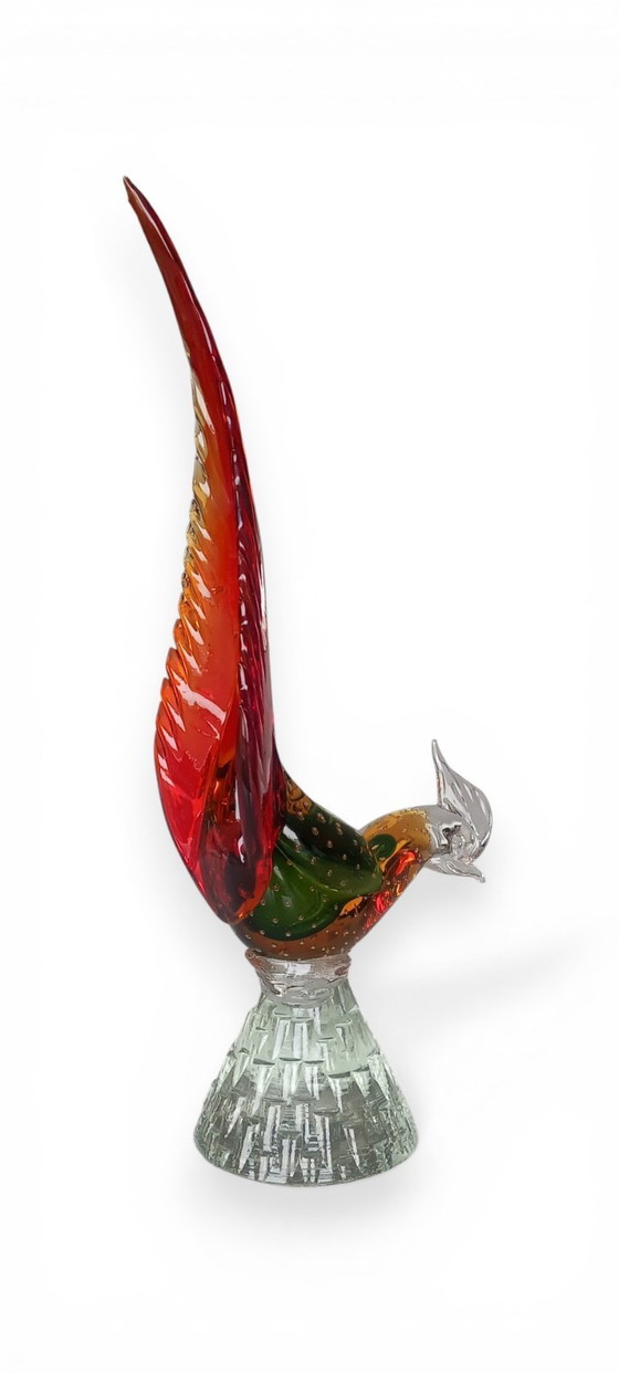 Image 1 of Murano glass bird / pheasant – bullicante – Italy – ca. 1960–1970 – 40 cm
