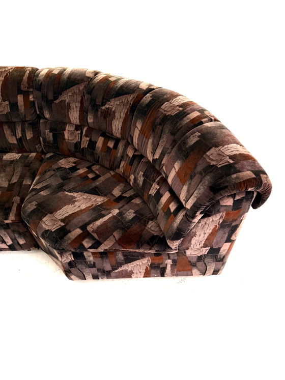 Canapé modulaire 4 pièces vintage des années 80 – Canapés modulables, Bois, Textile (photo 10 of 13)