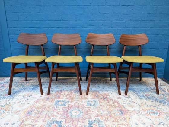 Image 1 of 4x Sedie vintage, Louis van Teeffelen, anni '60