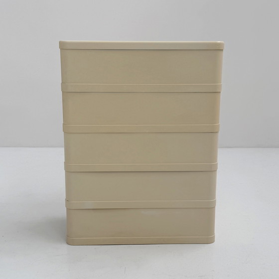 Image 1 of White Chest of Drawers Model 4964 by Olaf Von Bohr for Kartell, 1970s