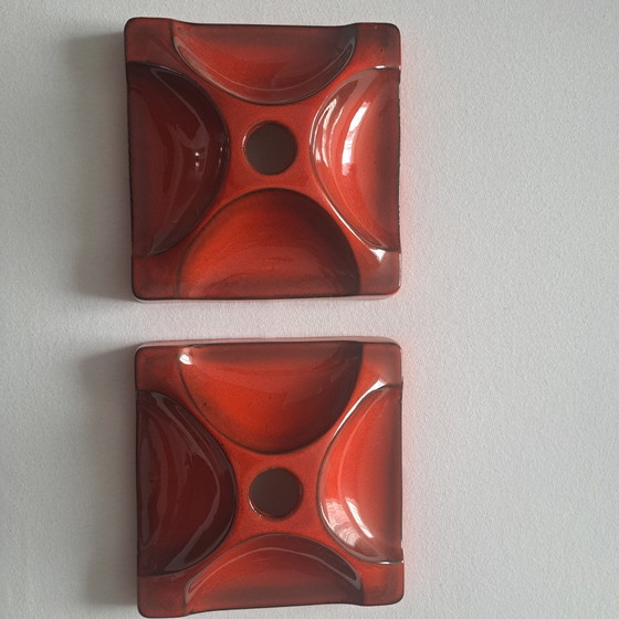 2 applique da parete Hustadt Lights in ceramica rossa, stile vintage anni '70/'50. – Hustadt Leuchten (photo 20 of 20)