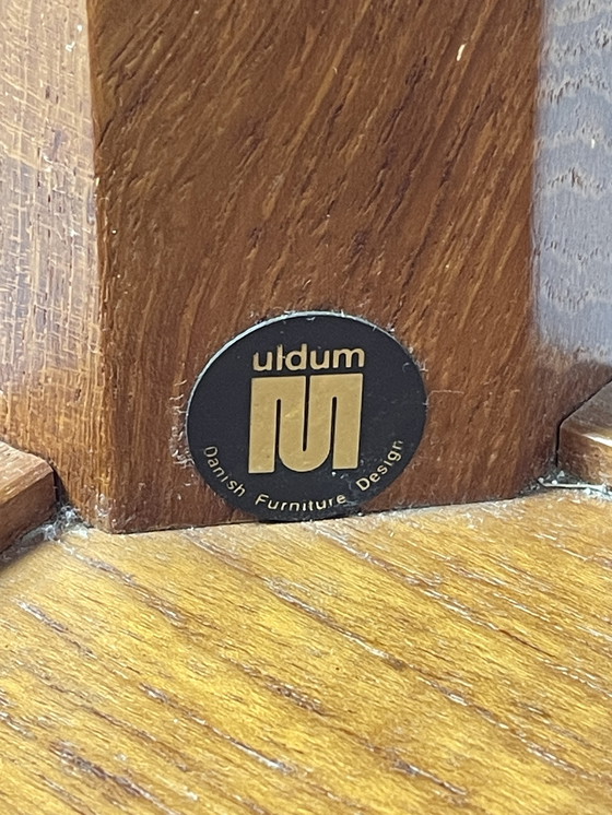 Image 1 of Vintage Pilaar / Etagère / Plantenstaander, Uldum Mobler, Denemarken 1970's