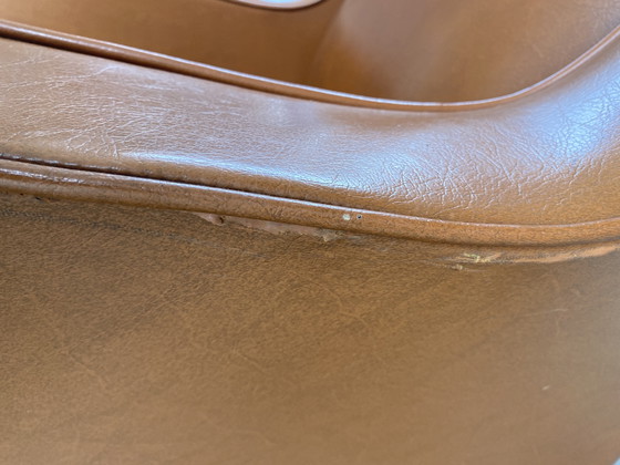 Image 1 of Skai Leren Clubfauteuil Jaren 60 Vintage
