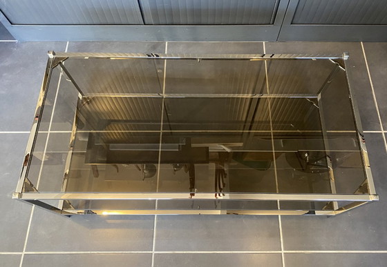 Tavolino da Caffè Doppio Piano Vetro Cromo Stile Bauhaus Vintage 1970 – Tavolini da caffè, Metal (photo 8 of 18)