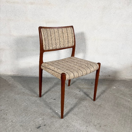 Image 1 of 4x chaises de salle à manger modèle 80 par Niels O. Møller