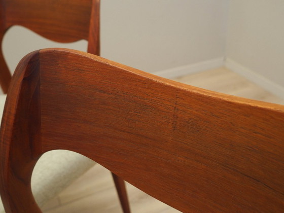 Image 1 of Set di quattro sedie in teak, design danese, anni '60, designer: Niels Otto Møller