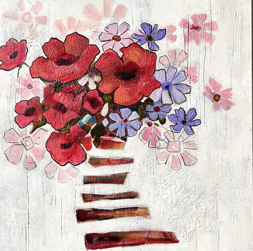 Abstracte vrolijke bloemen #2