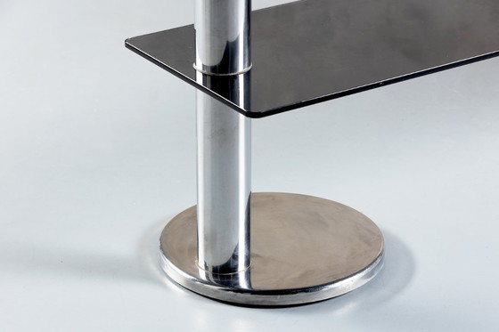 Image 1 of Smoked Glass And Aluminium Sideboard, Italy , 1970’s