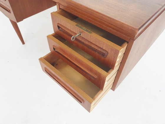 Image 1 of Teak desk by J.Svenstrup for A.P. Møbler, Denmark 1960's