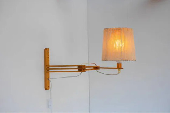 Image 1 of Applique murale accordéon de style scandinave moderne du milieu du siècle, années 1970