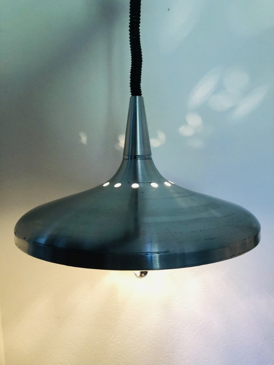 Image 1 of Vintage Space-Age Rise and Fall Pendant Lamp, 1970s