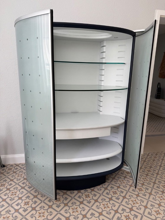 Acerbis Blue Moon 95 – Roberto Lazzeroni 1993 – Rare Design Display Cabinet – Mdf (photo 5 of 6)