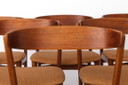 Set of 6 Danish Mid Century Dining Chairs – Farstrup Model 206, Teak Wood Chairs 1960s, Vintage Scandinavian Dining Chairs