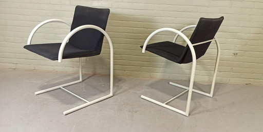 2 X Karel Boonzaaijer En Pierre Mazairac Voor Metaform Cirkel Stoelen