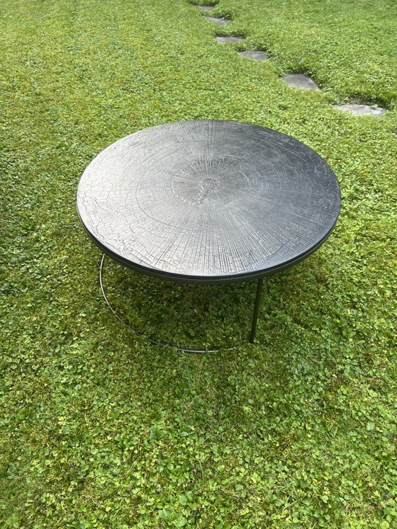 Image 1 of Ethnicraft Set van 2 bijzettafels in elkaar te schuiven – Designtafel – Zo goed als nieuw