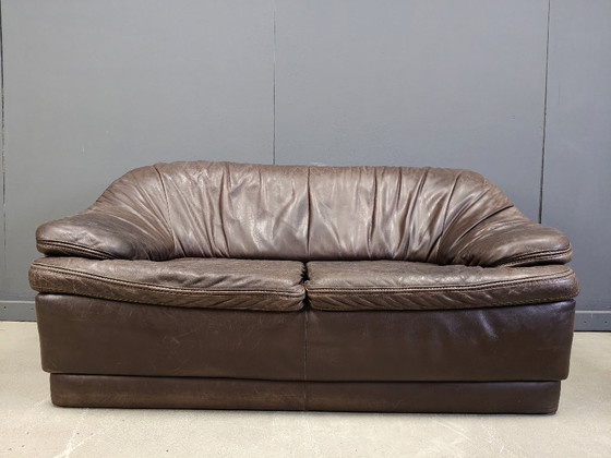 Image 1 of Set di divani in pelle vintage, anni '70