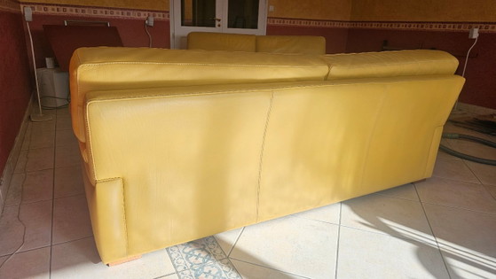 3-Sitzer Sofa -Roche Bobois- Vollnarbiges Rindsleder – 3-5 Sitzer Sofas, Leather (photo 3 of 5)
