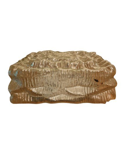 Image 1 of Vintage glass ceiling lamp flower shape