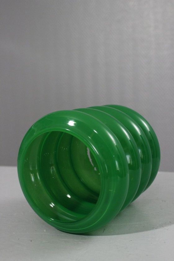 Image 1 of Solstråle vase Ikea vintage design Anne Nilsson 2011 green model