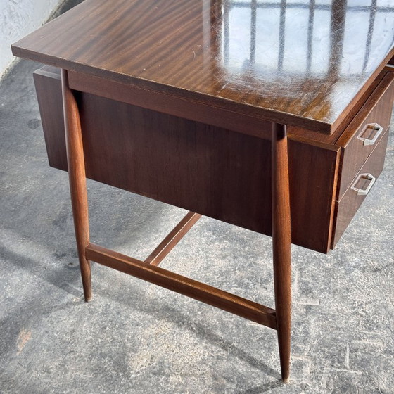 Mid-Century Hungarian Freestanding Writing Desk, 1960s – Dining tables, Chrome (photo 8 of 10)