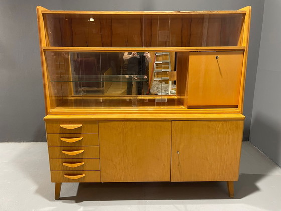 Image 1 of Original 1960s Mid-Century Highboard by František Jirák for Tatra Nábytok – Czechoslovakia