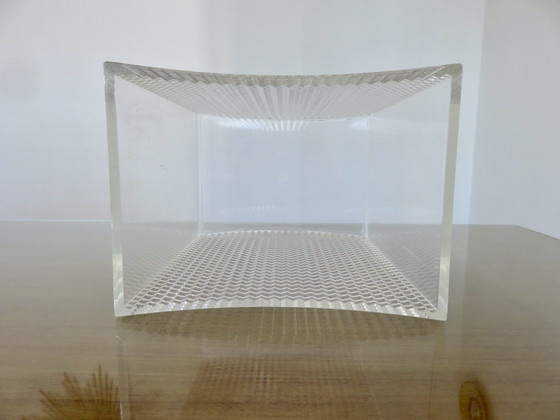 Image 1 of lucite wastepaper basket "Sally designs" USA, 1970