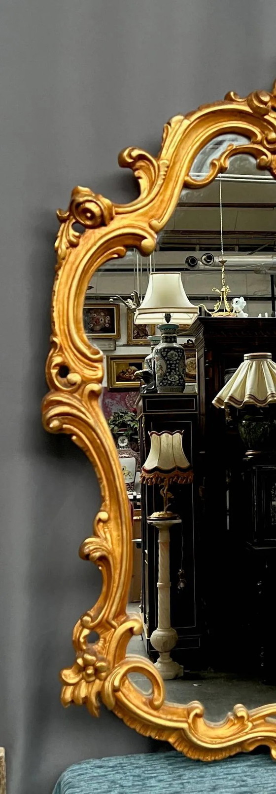 Specchio dorato. Legno. – Wood (photo 13 of 14)