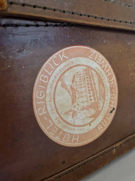 Vintage Reiskoffer – Reistassen, Leather, Metal (photo 6 of 15)