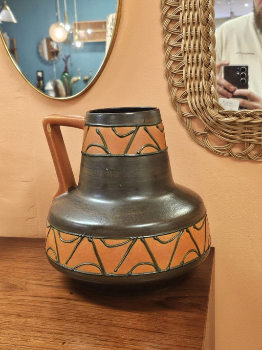 Jarrón de cerámica vintage de Alemania Occidental Bay 275-25 – vazen, Ceramic (photo 2 of 9)