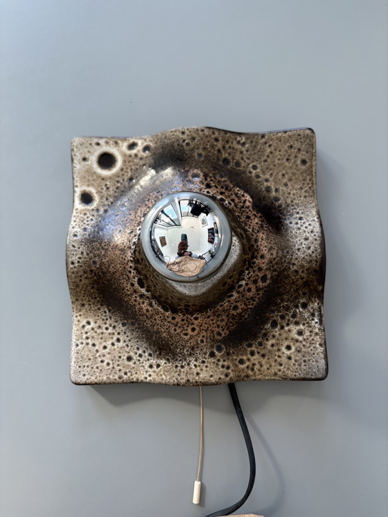Image 1 of Fat Lava keramische vintage wandlamp