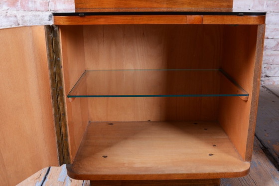 Restored Art Deco Dressing Mirror, by J. Halabala for UP Zavody, Czech, 1940s, Dressing tables, Glass, Wood (photo 18 of 18)