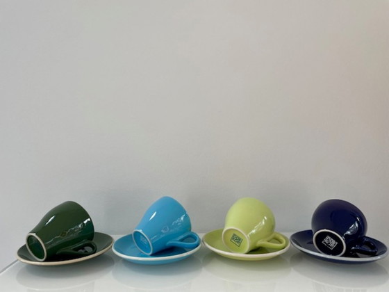 Image 1 of Set van 4 kleurrijke Dürkop Design kop en schotels