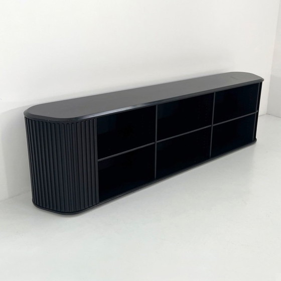 Image 1 of Credenza A'dammer nera di Aldo van de Nieuwelaar per Pastoe, anni '80