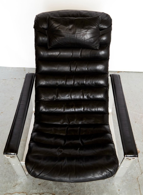 Image 1 of Fauteuil lounge et ottoman Ilmari Lappalainen « Pulkka » pour ASKO