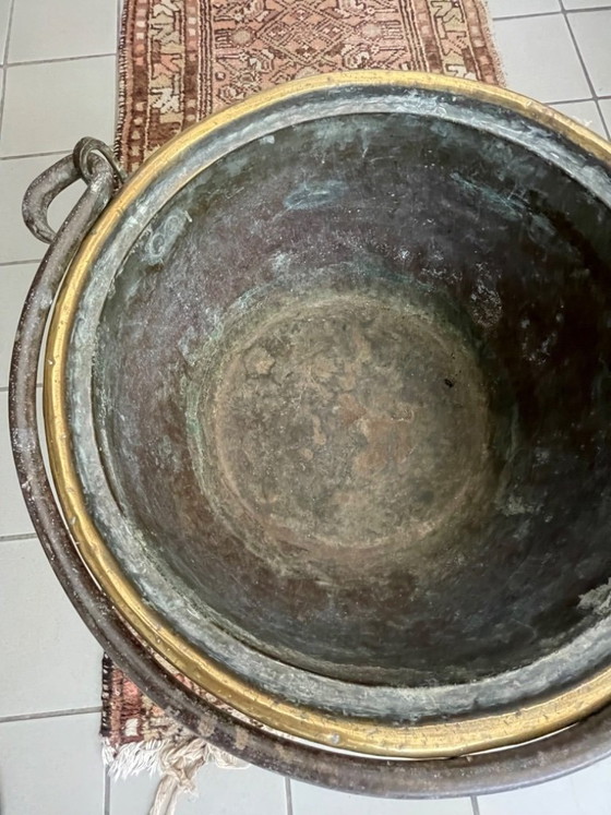 Antiker Kupferkessel – Dekorative Objekte, Copper (photo 2 of 5)