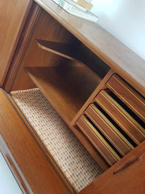 Image 1 of Vintage Deens Highboard | drankenkast buffetkast teak Danish