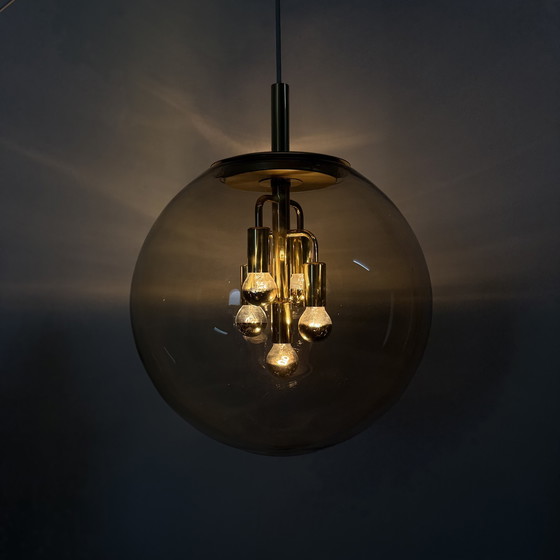 Image 1 of Doria Leuchten globe glass hanging lamp , 1970s