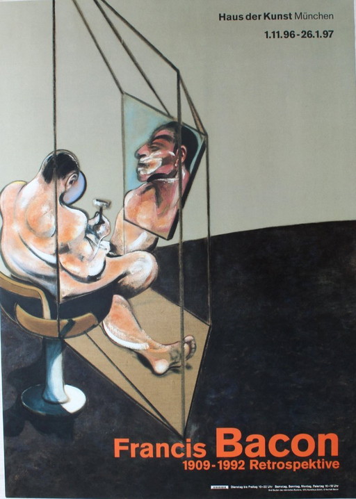 Francis BACON: manifesti originali di mostre - 1996 - (71 x 51 cm)