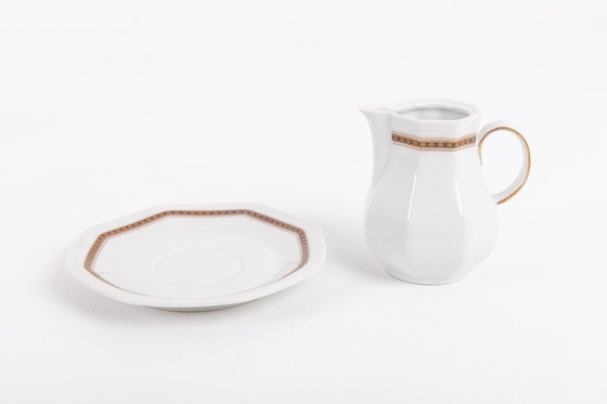 Image 1 of Vintage porseleinen koffie-/theeservies van Schirnding Bavaria, jaren 70.