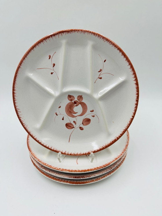 Lot de 4 Assiettes Saint-Amand Modèle Anna – Saint Amand, Vaisselle, Ceramic (photo 3 of 8)