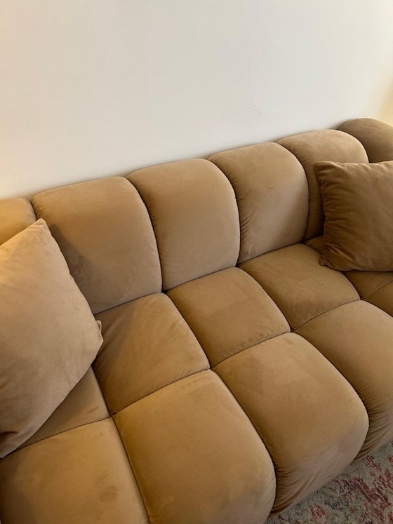 Windsor & Co Taupe/Beige Velvet Sofa – Windsor and Co, 3-5 seaters (photo 11 of 11)
